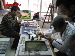 Ebru Kursunda Çalışanlar Gaziantepda