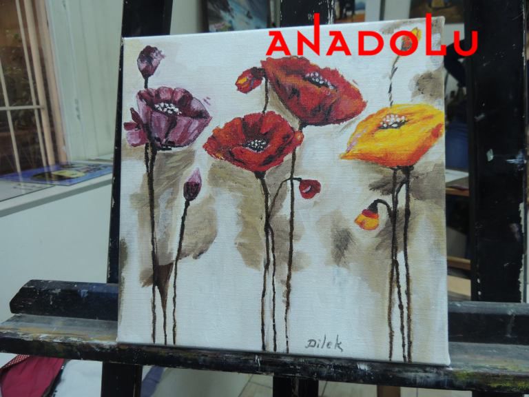 Yağlıboya Çiçek Çizimleri Gaziantepda