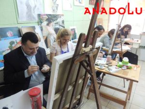 Hobi Grubu Yağlıboya Çalışmaları Gaziantepda