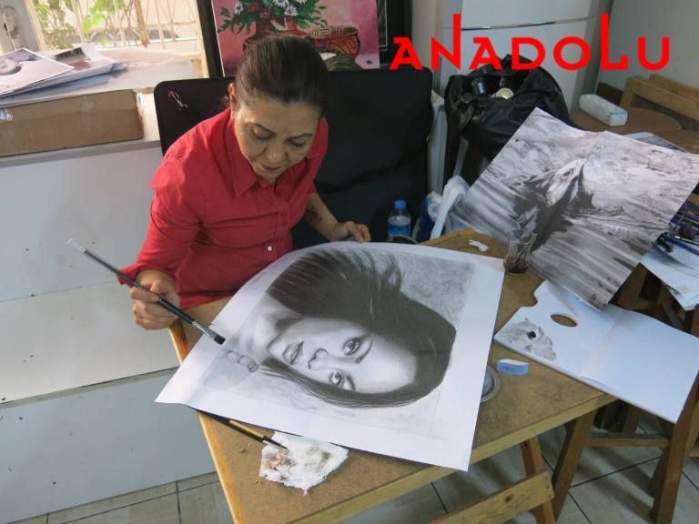 Hobi Dersleri Karakalem Çalışması Gaziantep