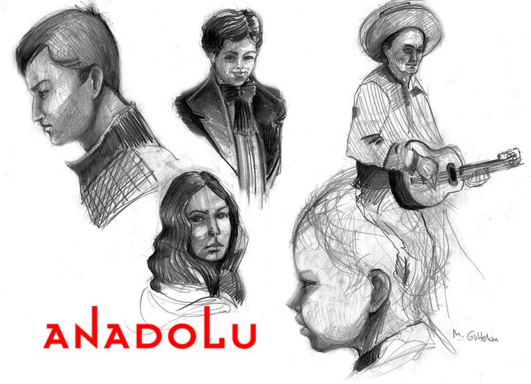 Karakalem İnsan Çizim Çalışmaları Gaziantepda