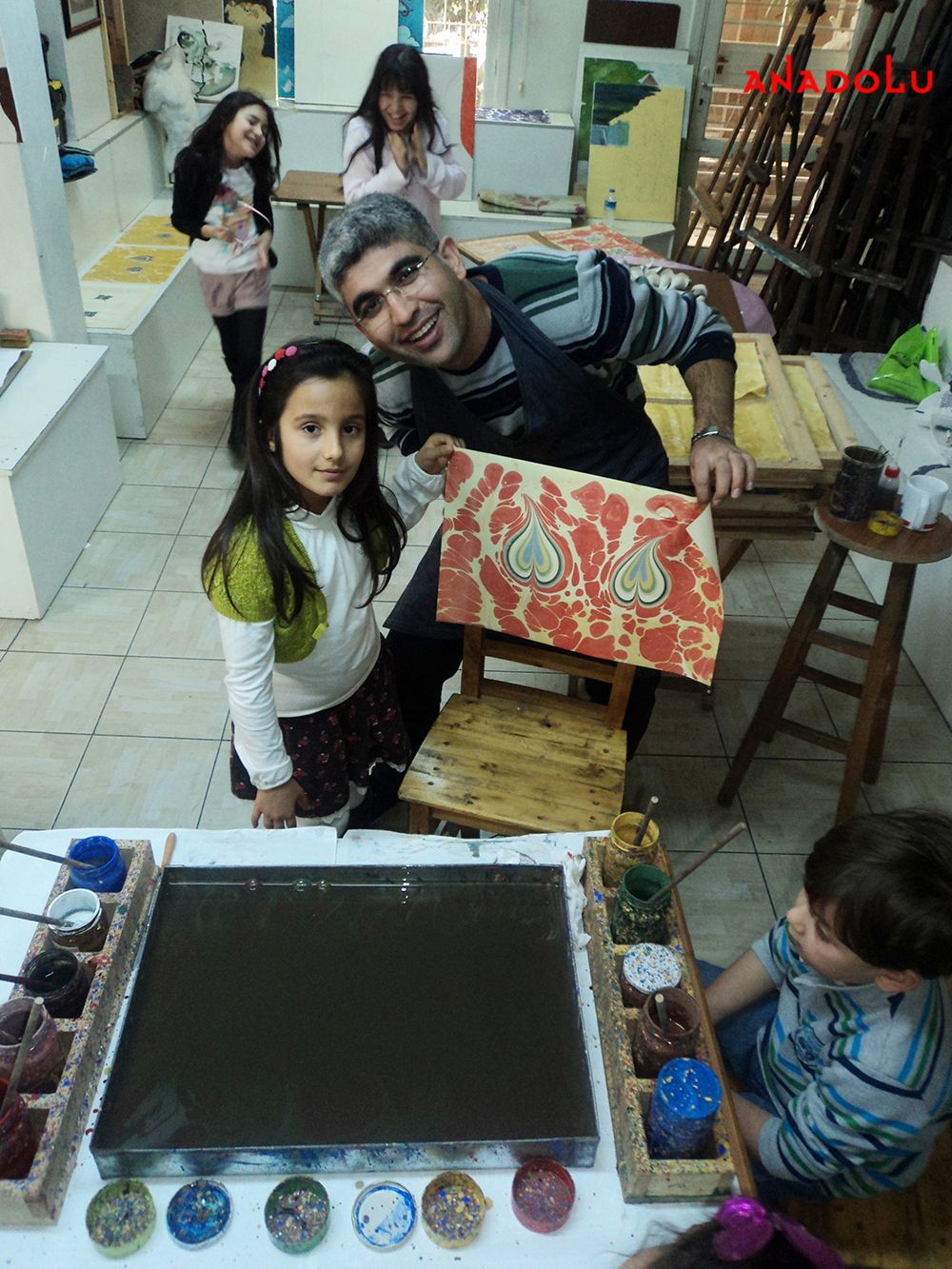 Çocuk İçin Ebru Kursu Gaziantepda