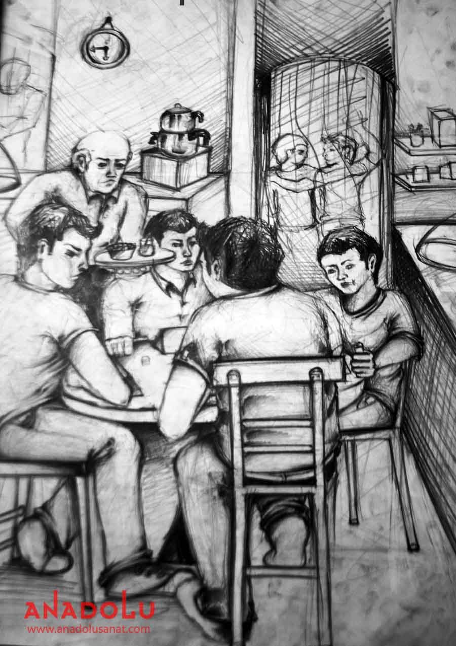 Gaziantepda Güzel Sanatlar Fakülteleri İçin Kara kalem Çizim Çalışmaları