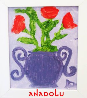 Gaziantepte Çocuk Sanat Sergisinde