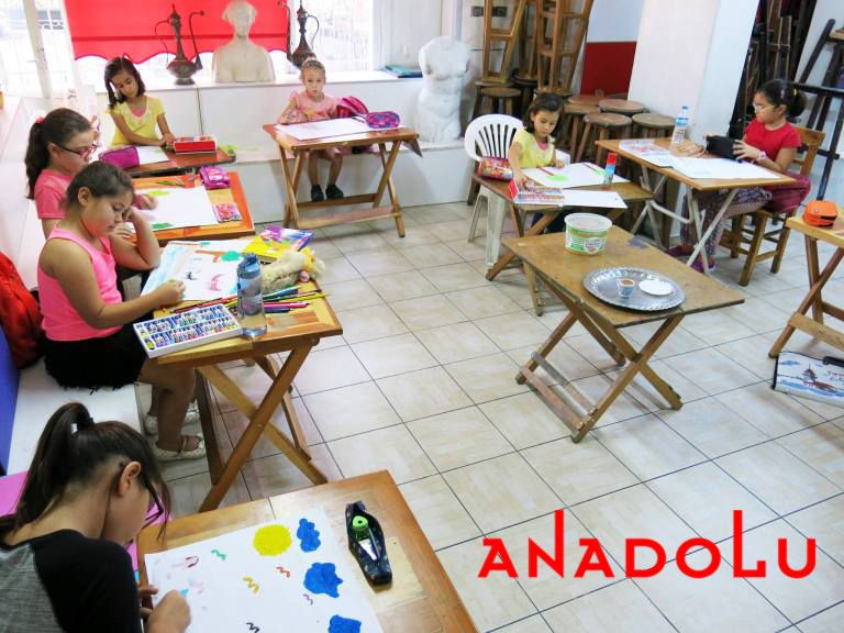 Çocuklar Yönelikler Güzel Sanatlar Kursu Gaziantepda