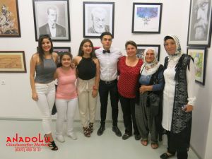 Anadolu Güzel Sanatlarda Kazanan Öğrencilerin Sergisi Gaziantepda