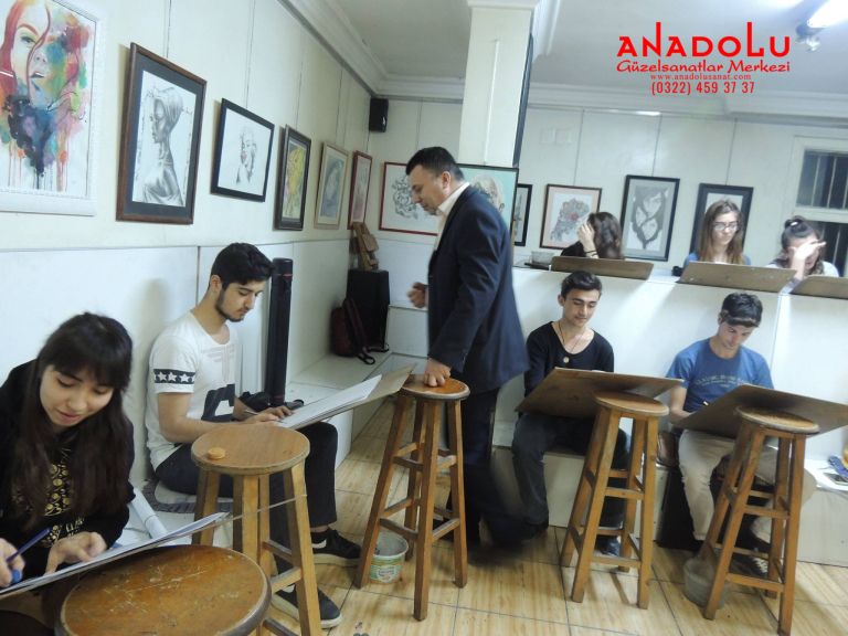 Güzel Sanatlara Hazırlık Desen Dersleri Gaziantepda