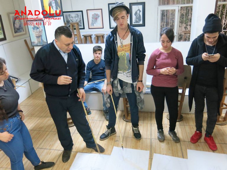 Gaziantepte Anadolu Güzel Sanatlarda Modelden Desen Çizim Eğitimleri