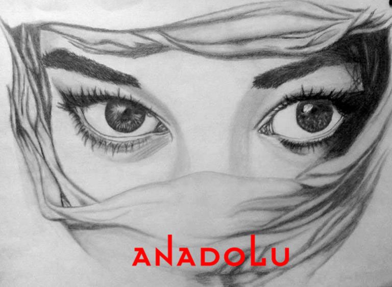 Karakalem Kadın Potre Çizimleri Gaziantep