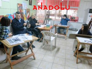 Teknik Dersler Karakalem Çalışmaları Gaziantep