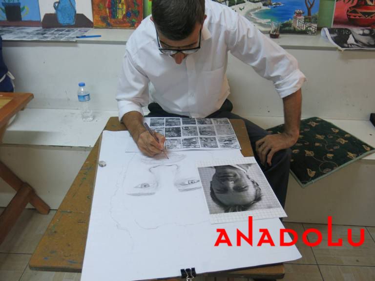 Karakalem Potre Yapan Adam Gaziantep