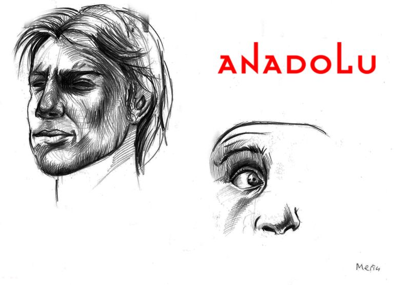 Karakalem İnsan Yüzü Çizimleri Gaziantepda