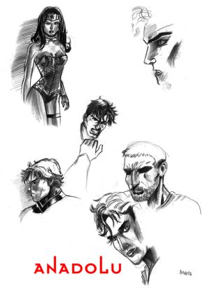 Karakalem Portre Çizimleri Gaziantepda